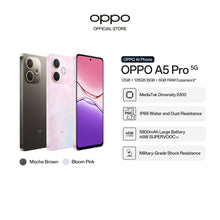 Load image into Gallery viewer, OPPO A5 Pro 5G 12(6+6GB) + 128GB / 2 Year Local Warranty / 5800mAh / IP69 Water&amp;Dust Resistance
