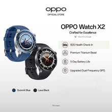 Load image into Gallery viewer, OPPO Watch X2 / Up to 120 Hours in Smart Mode / Titanium Bezel / Upgraded Dual-Frequency GPS
